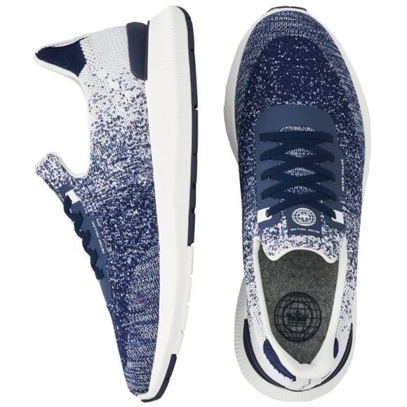 NEW Peter Millar Womens Hyperlight Apollo Casual Slip On Sneakers Navy/White 9.5 - Picture 2 of 9